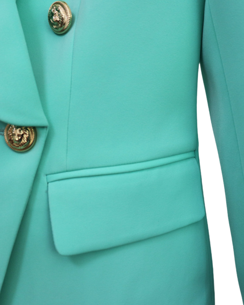 Maria Turquoise Blazer - ALLARA