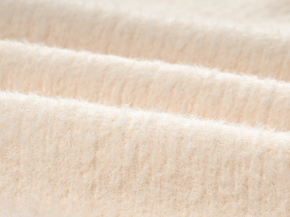 Olivia Crystal Button Knit A-Line Mini Dress