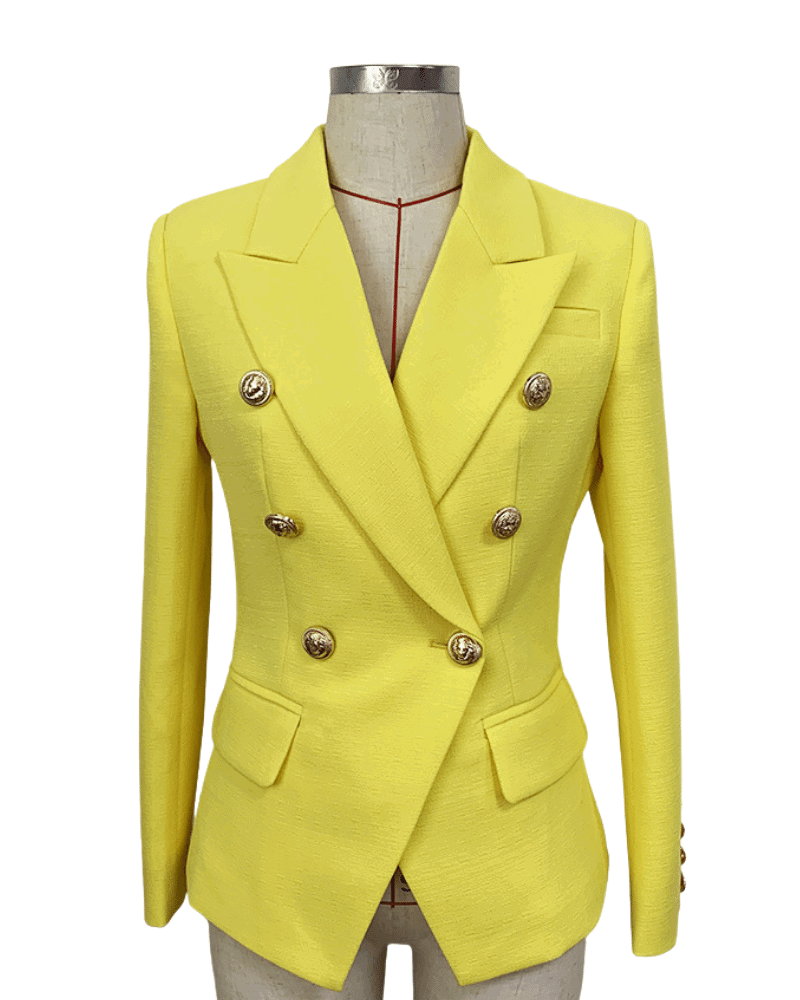 Odette Yellow Blazer - ALLARA