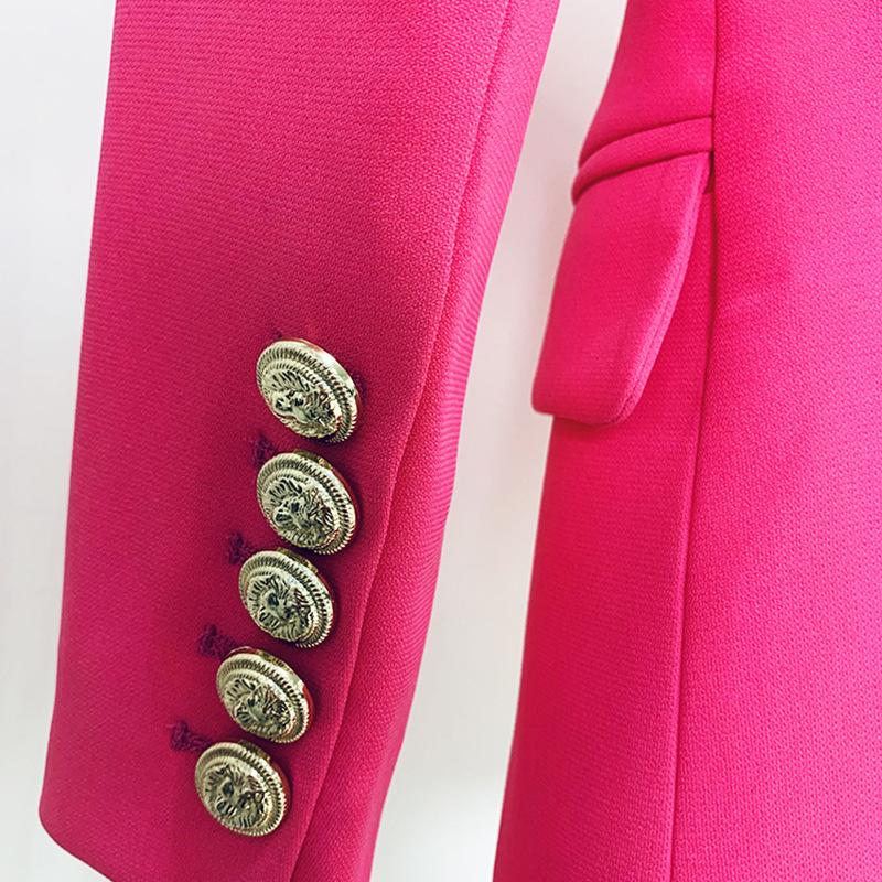 Seraphina Hot Pink Belted Blazer - ALLARA