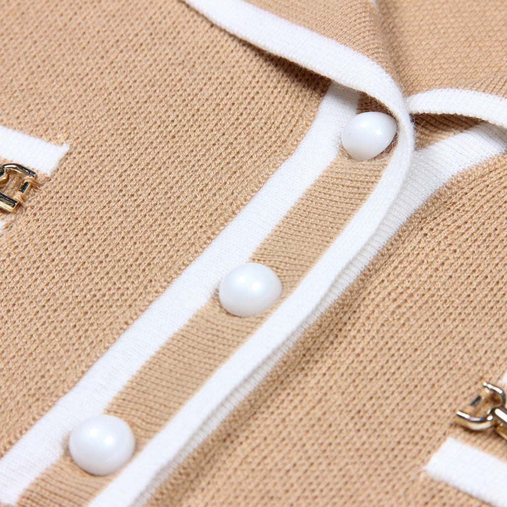 Short Sleeve Knitted Sweater Top - ALLARA