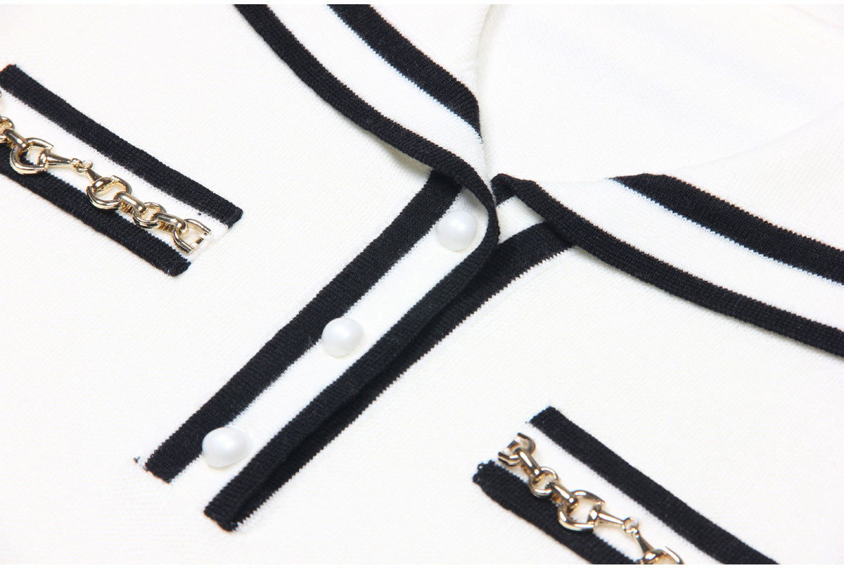 Short Sleeve Knitted Sweater Top - ALLARA