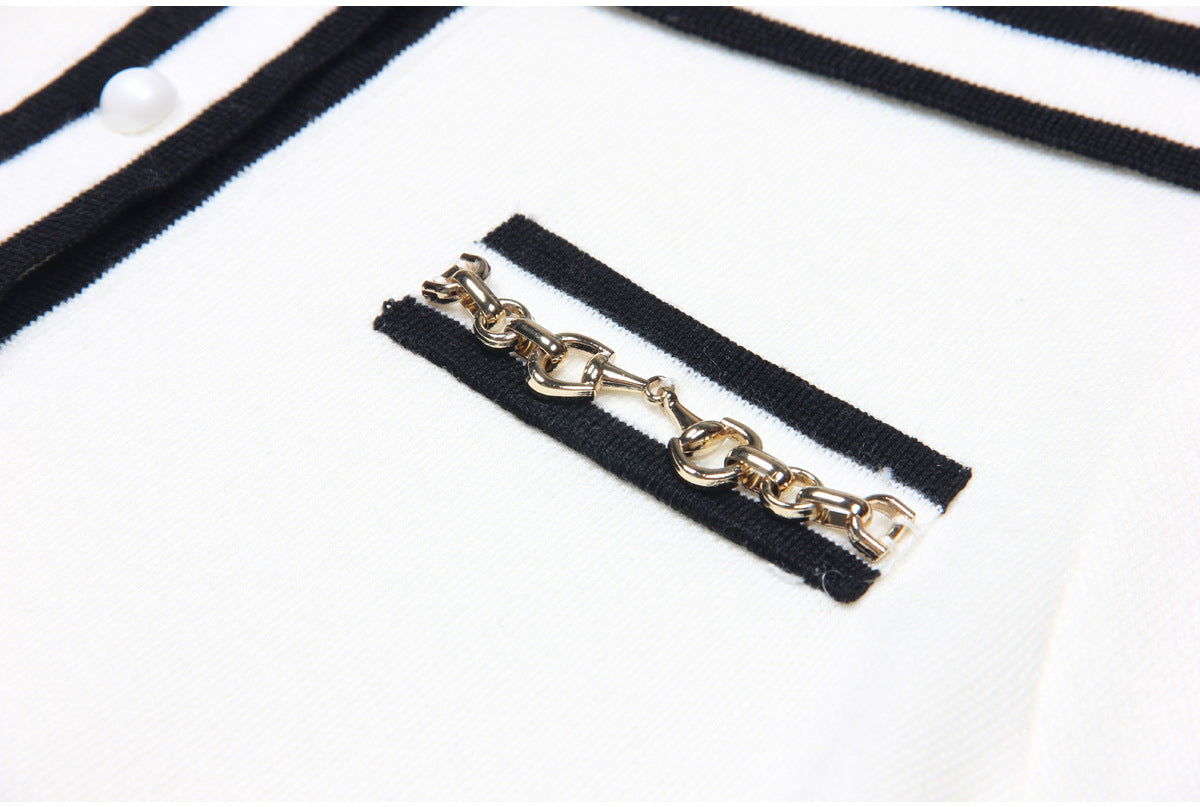 Short Sleeve Knitted Sweater Top - ALLARA