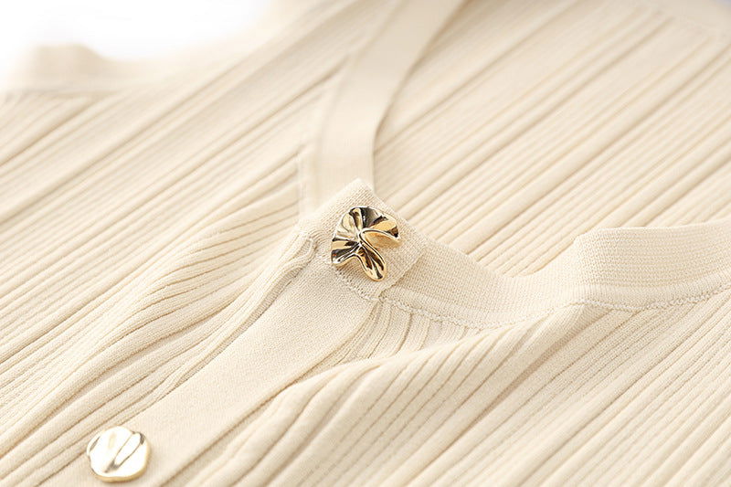 Sleeveless Ribbed Long Ankle Length Dress - ALLARA