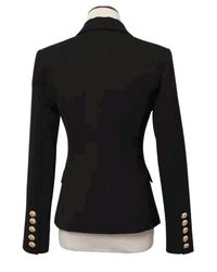 Tanya Black Double Breasted Blazer - ALLARA