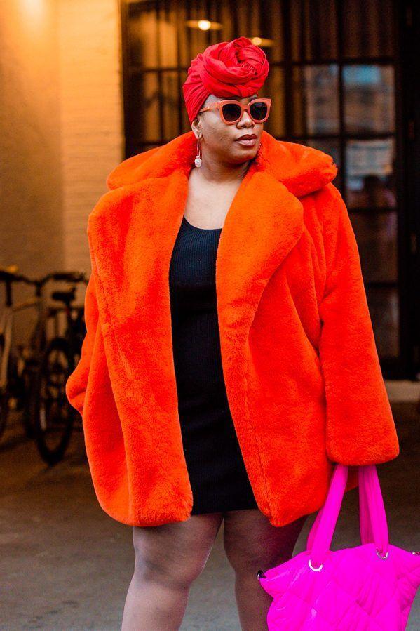 Vienna Red Faux Fur Coat - ALLARA