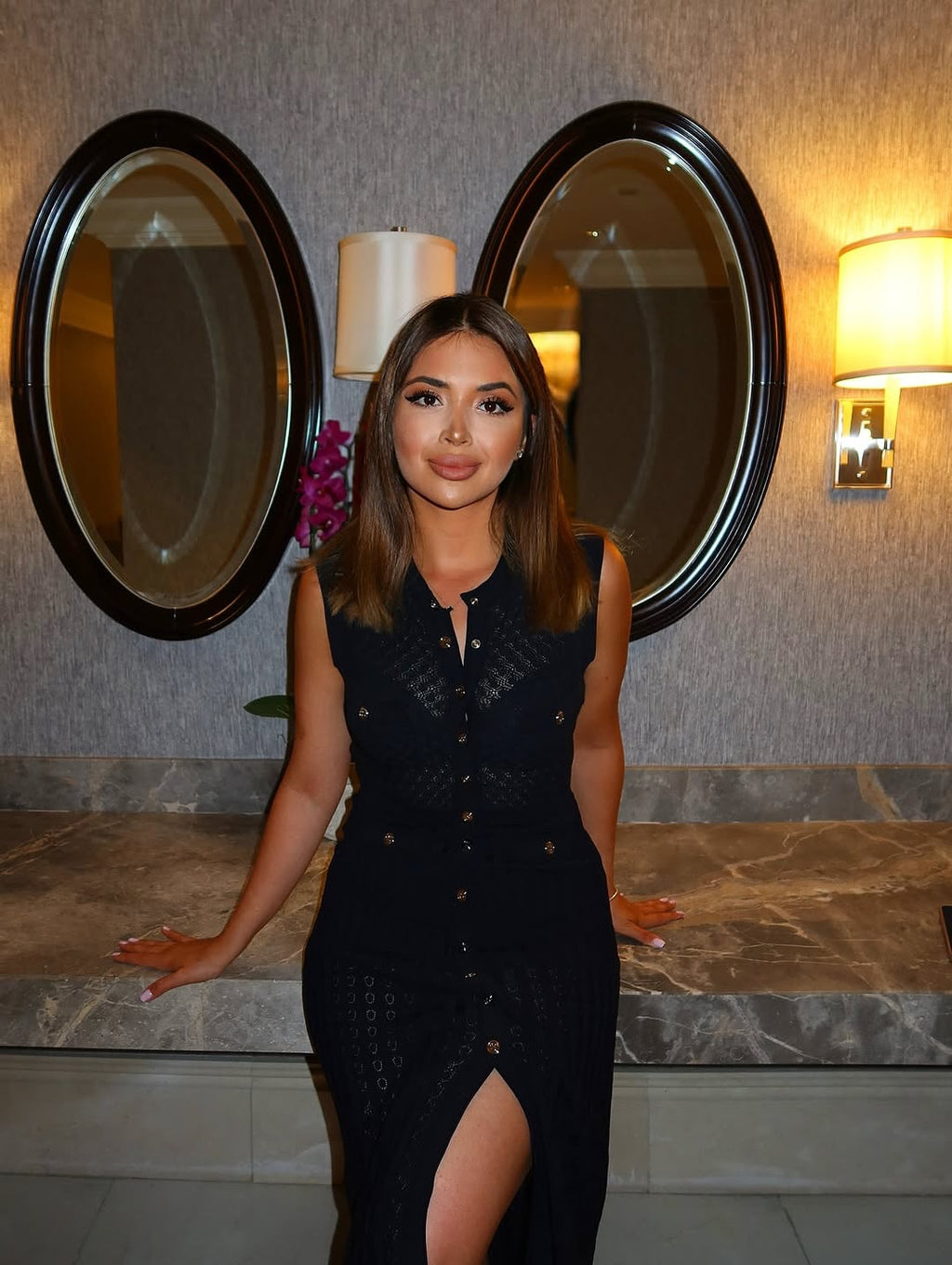 Beatrice Sleeveless Knit Midi Dress