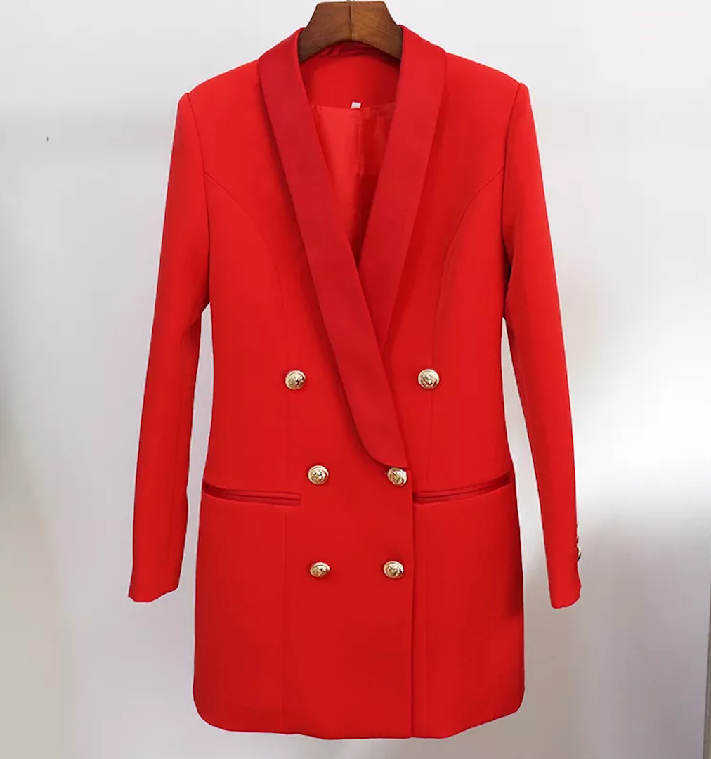 Esther Red Blazer Mini Dress