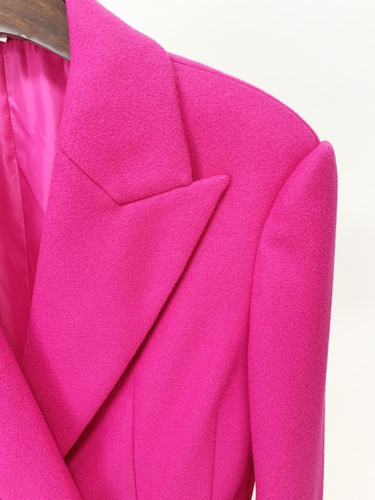 Lacey Pink Bow Tie Pea Coat