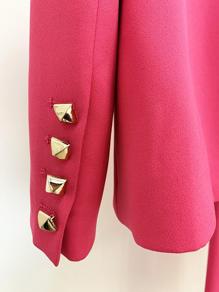 Hannah Hot Pink Blazer and Pant Two Piece Set