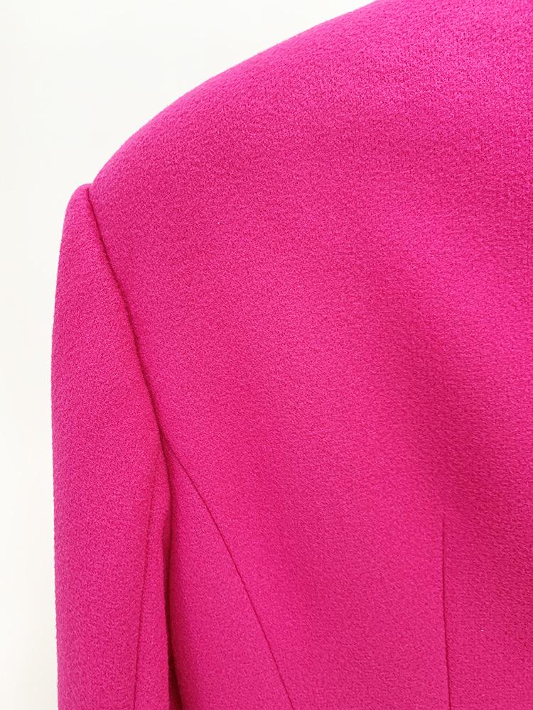 Lacey Pink Bow Tie Pea Coat